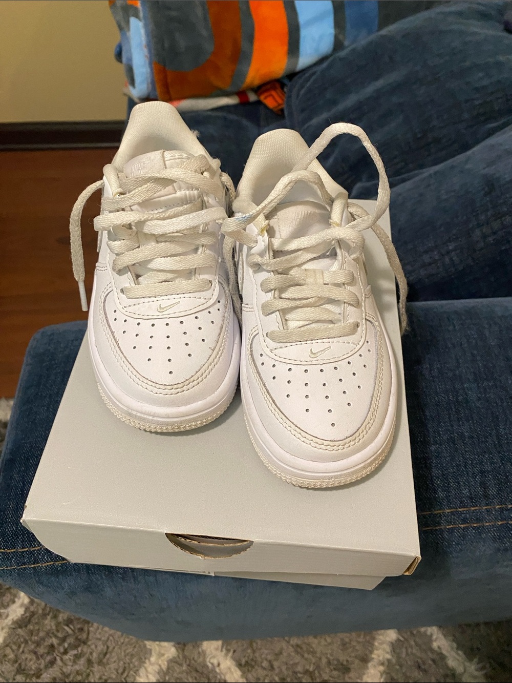 Nike Kids White Low-Top Air Force 1